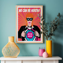 Load image into Gallery viewer, heroes poster