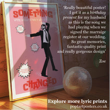 Load image into Gallery viewer, pulp something changed poster