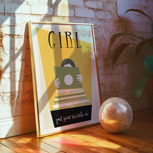 Load image into Gallery viewer, Girl Put Your Records On Poster