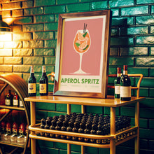 Load image into Gallery viewer, Aperol Spritz Cocktail Poster