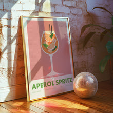 Load image into Gallery viewer, Aperol Spritz Cocktail Poster