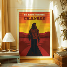 Load image into Gallery viewer, black sabbath changes song lyric poster