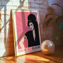 Load image into Gallery viewer, amy wnehouse back to black poster