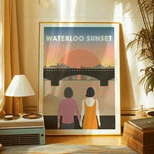 Load image into Gallery viewer, kinks waterloo sunset poster