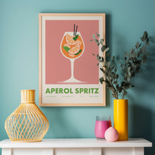 Load image into Gallery viewer, Aperol Spritz Cocktail Poster