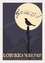 Load image into Gallery viewer, Blackbird Song Lyric Poster