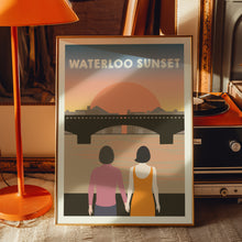 Load image into Gallery viewer, kinks waterloo sunset poster
