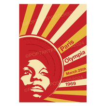 Load image into Gallery viewer, Nina Simone Concert Poster.