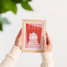 Load image into Gallery viewer, Girl Put Your Records On Poster (RED)