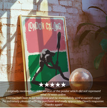 Load image into Gallery viewer, London Calling Song Lyric Poster