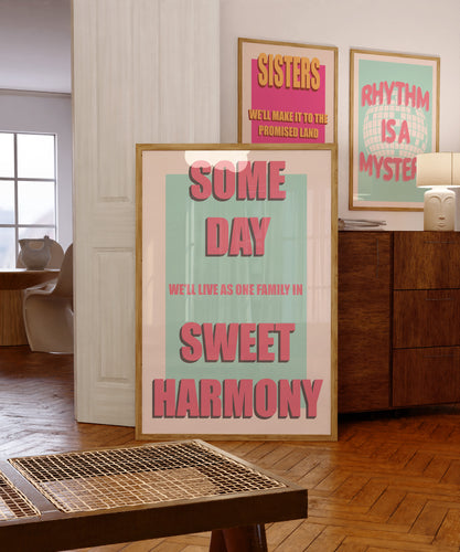 Someday Song Lyric (Mint) Poster