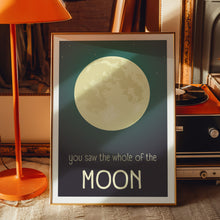 Load image into Gallery viewer, The Whole Of The Moon Poster
