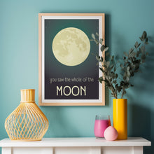 Load image into Gallery viewer, The Whole Of The Moon Poster