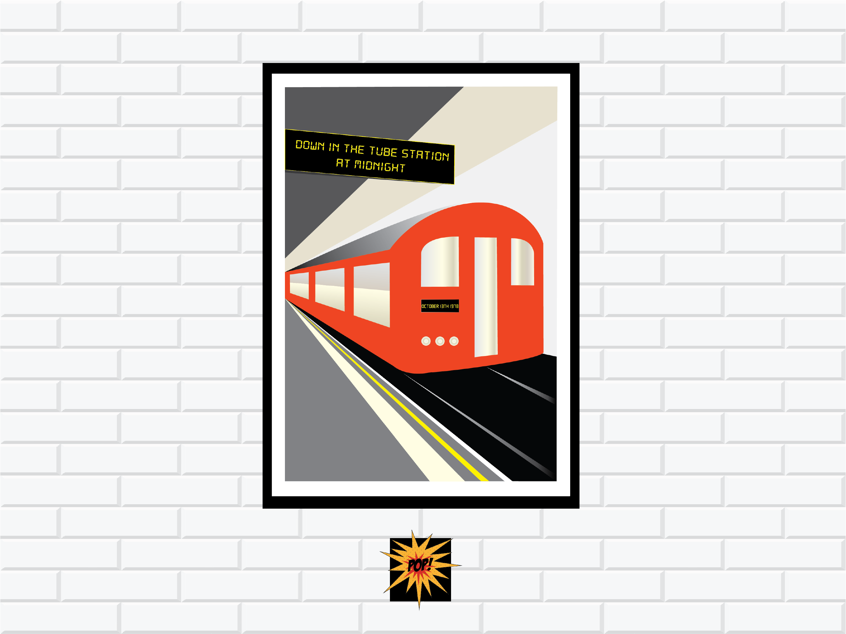 Down In The Tube Station At Midnight Poster – Poptart Posters