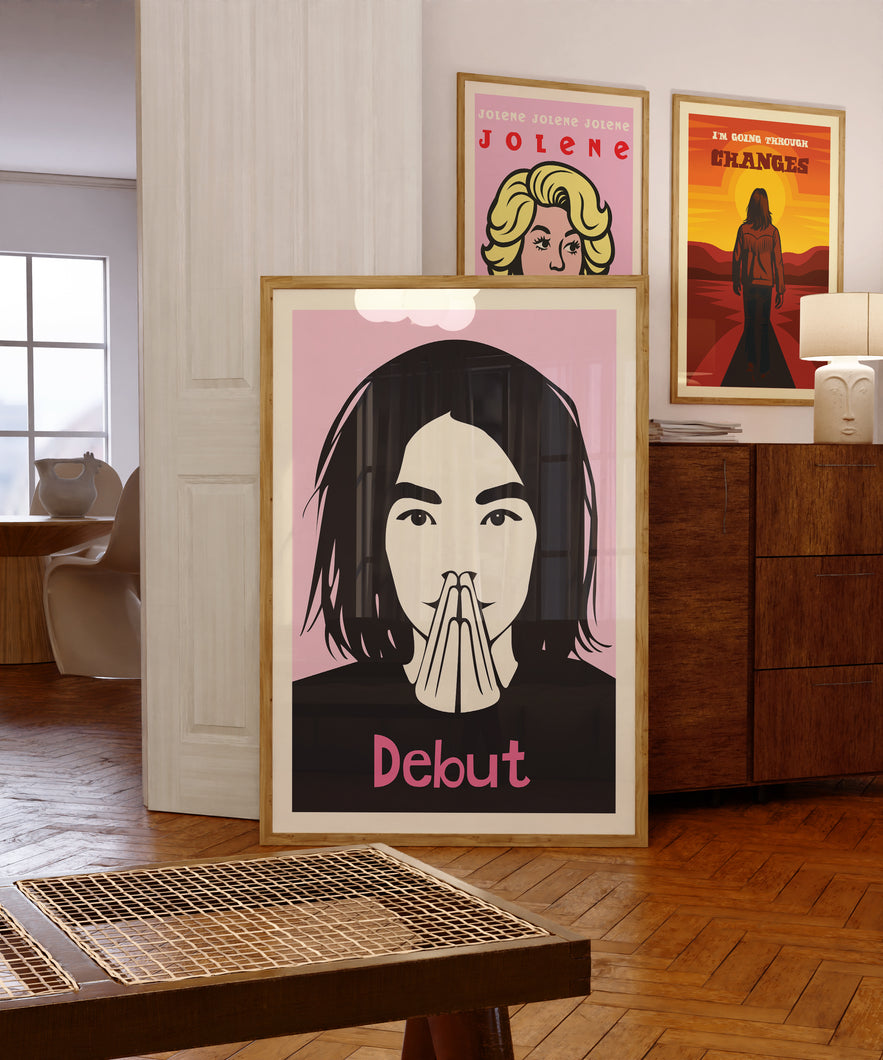 bjork debut poster