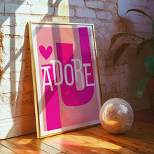 Load image into Gallery viewer, I Adore U Poster

