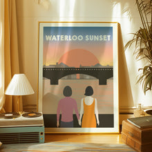 Load image into Gallery viewer, kinks waterloo sunset poster
