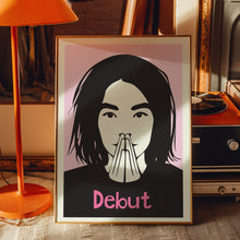 Load image into Gallery viewer, bjork debut poster
