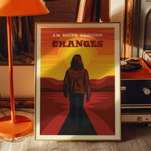 Load image into Gallery viewer, black sabbath changes song lyric poster
