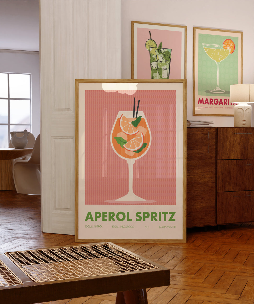 Aperol Spritz Cocktail Poster