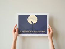 Load image into Gallery viewer, Blackbird Song Lyric Poster
