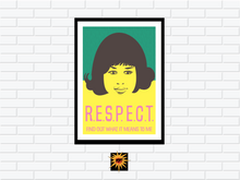 Load image into Gallery viewer, Aretha Franklin Respect Poster
