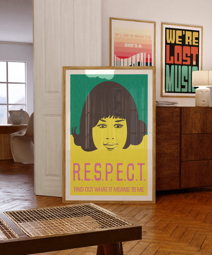 Aretha Franklin Respect Poster