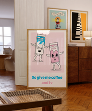 Load image into Gallery viewer, Coffee And TV Poster
