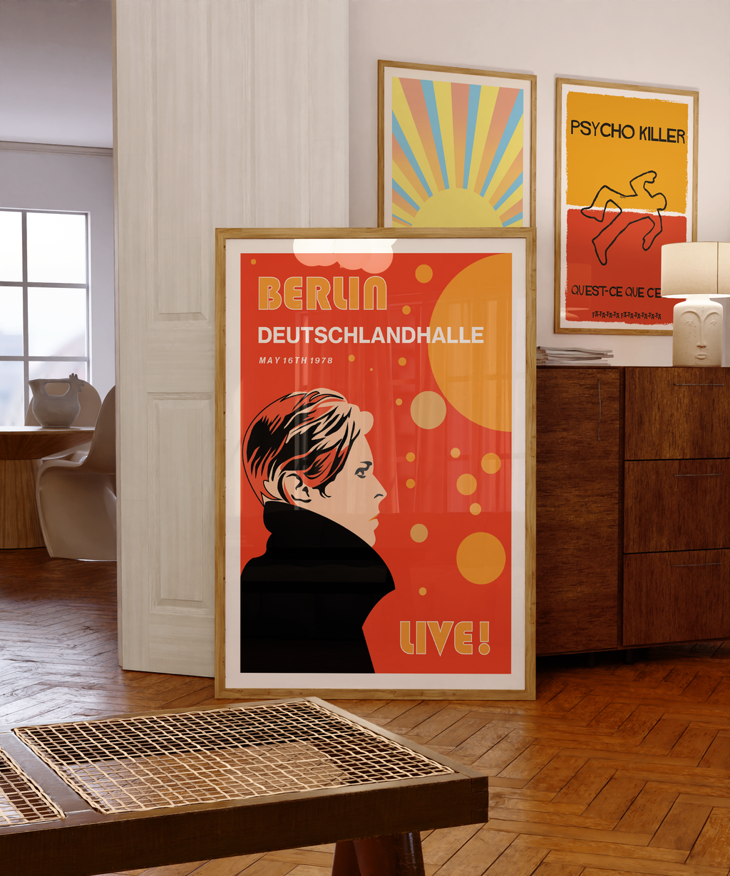 Bowie Berlin Concert Poster