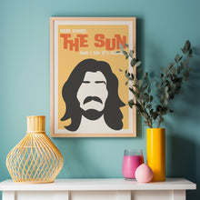 Load image into Gallery viewer, Here Comes The Sun Song Lyric Poster
