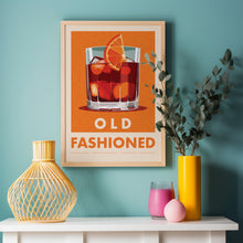 Load image into Gallery viewer, old fashioned cocktail print
