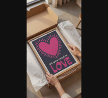 Load and play video in Gallery viewer, all you need is love poster
