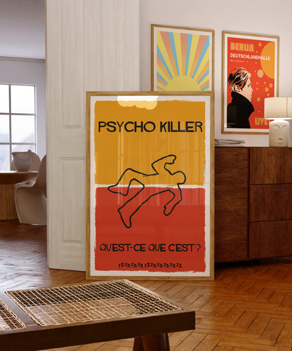 Talking Heads Psycho Killer Poster