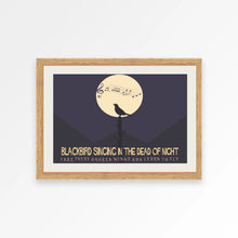 Load image into Gallery viewer, beatles blackbird poster
