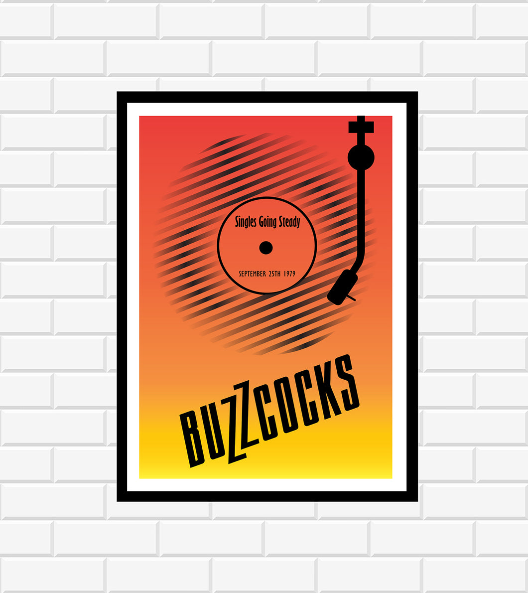 buzzcocks singles going steady poster