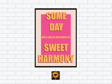 Load image into Gallery viewer, Someday Song Lyric Poster
