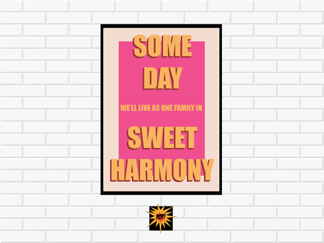 Someday Song Lyric Poster