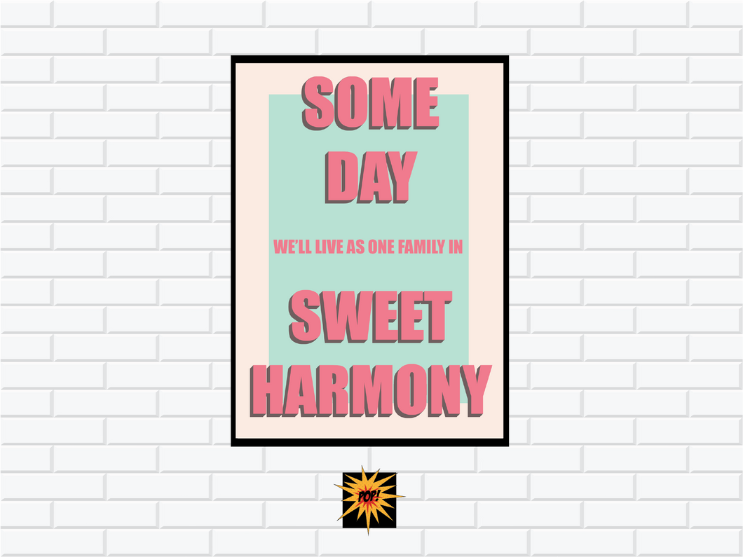 someday song lyric poster