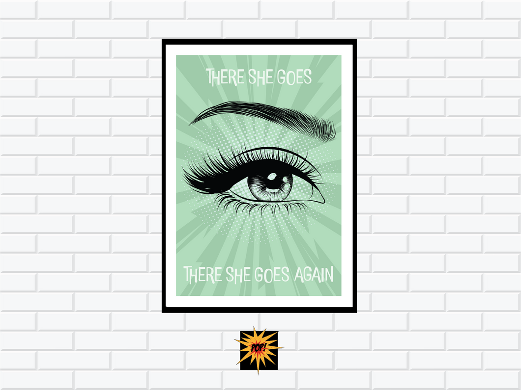 the la's there she goes print