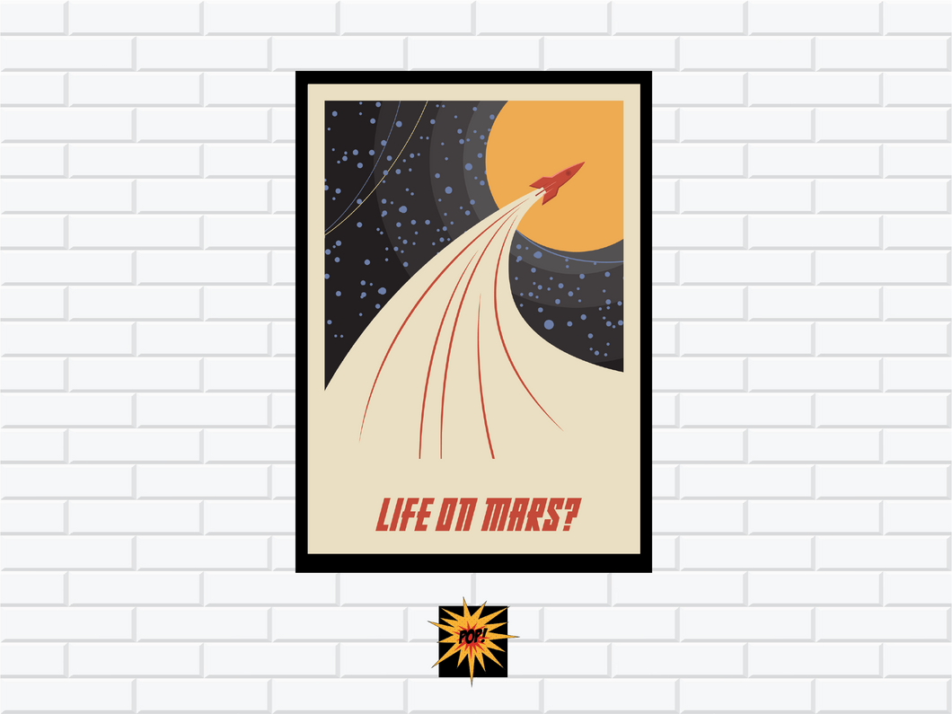 BOWIE LIFE ON MARS POSTER