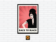 Load image into Gallery viewer, back to black poster
