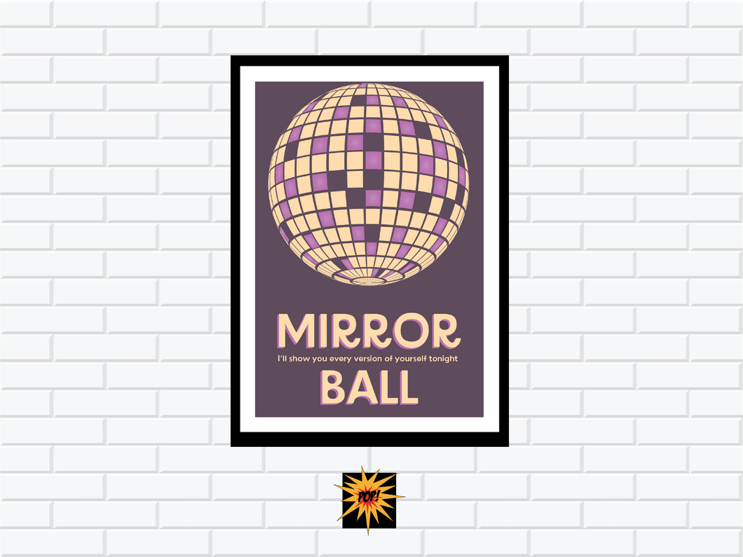 TAYLOR SWIFT MIRRORBALL POSTER